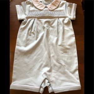 Brand New with tags Ralph Lauren smocked onsie